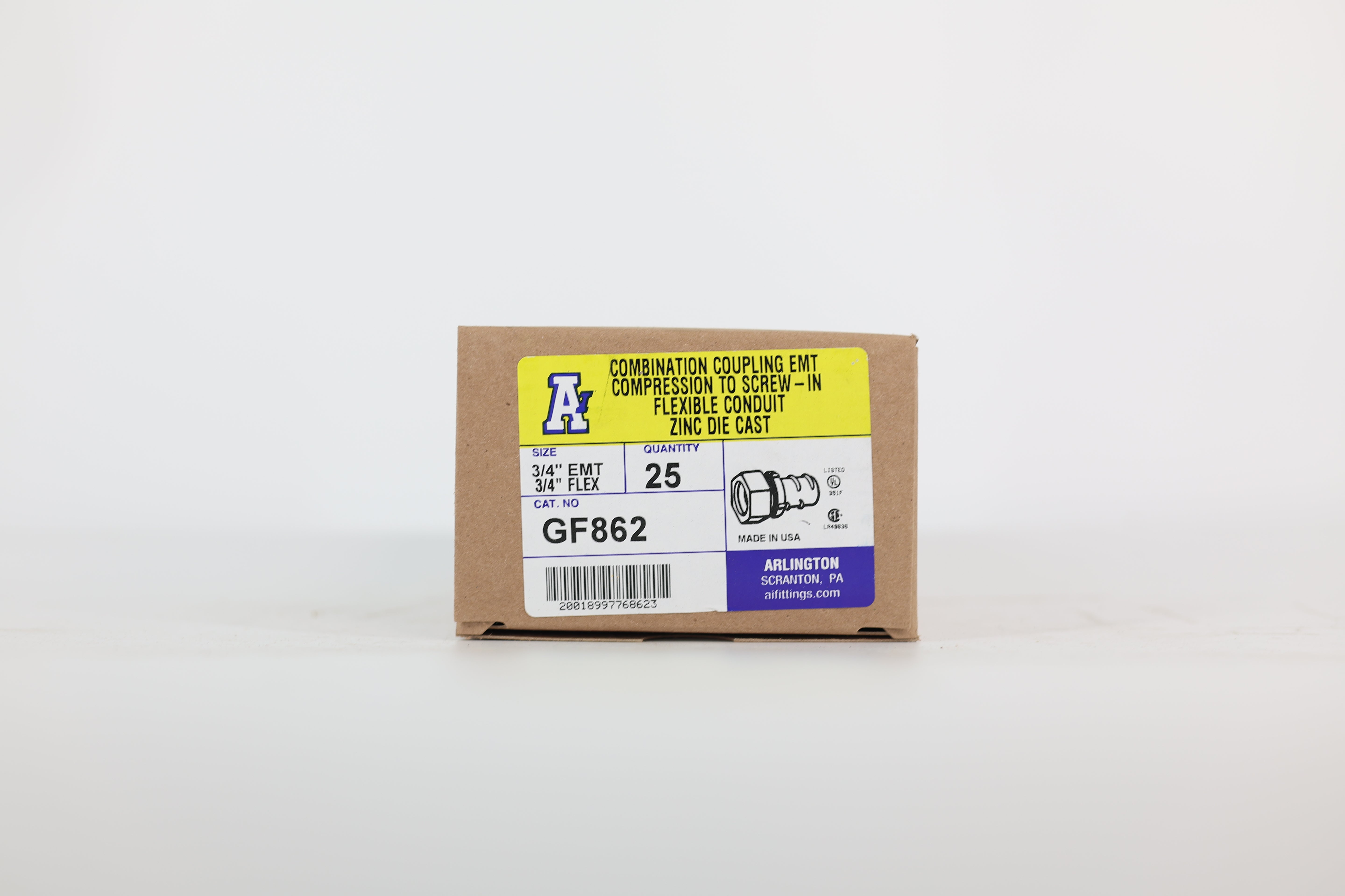 Arlington 3/4" EMT Flex Screw-in Connector