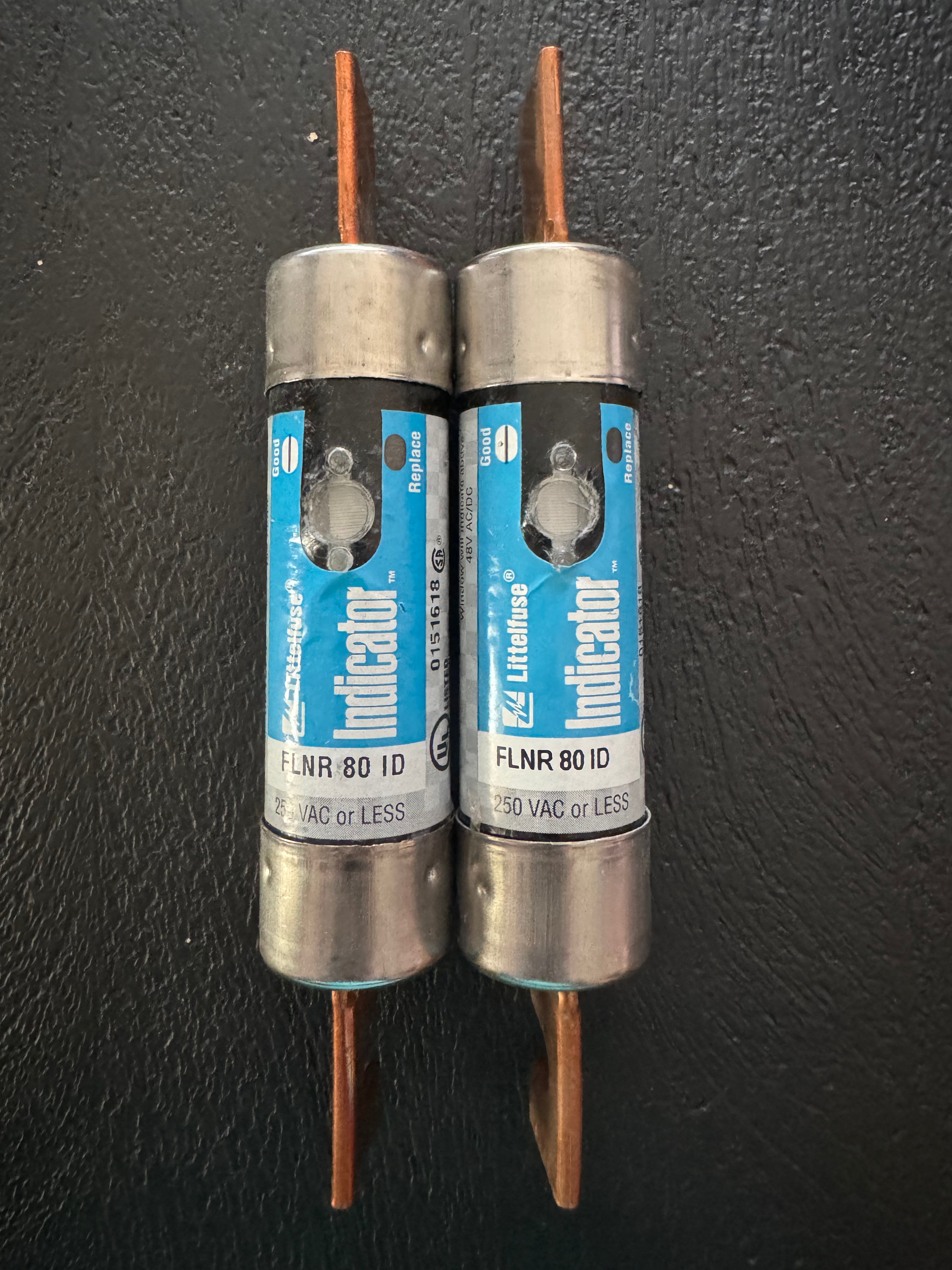 2 Pack Littelfuse FLNR 80 ID